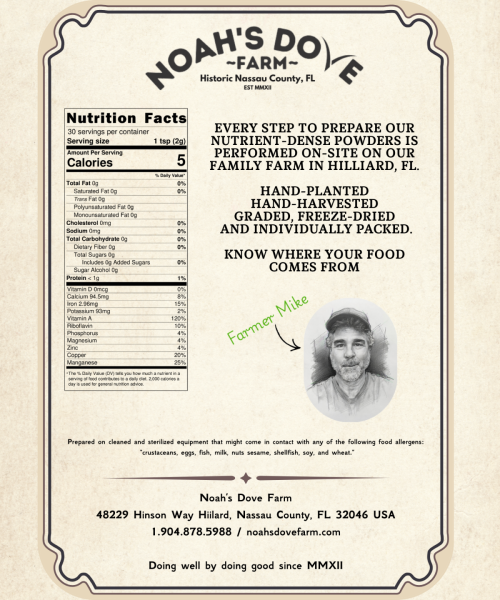 100% Sunflower Shoots Powder 30 day supply