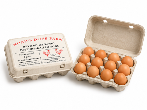 Pasture Raised and Beyond Organic Chicken Eggs